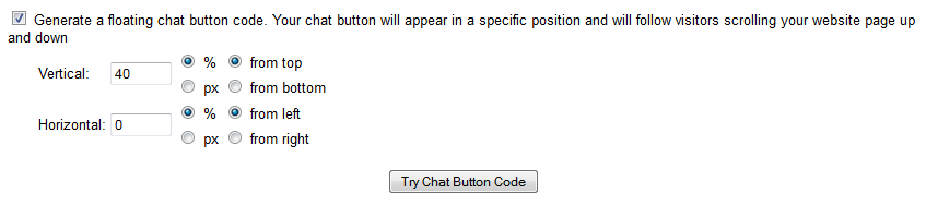 Floating Chat Button