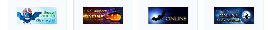 Halloween-themed Chat Icons Chat Icons for Halloween