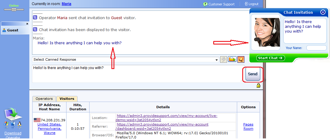 Adding Operator Greeting to Proactive Chat Window Adding Operator Greeting via Web-based Console