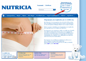 Nutricia Website Example