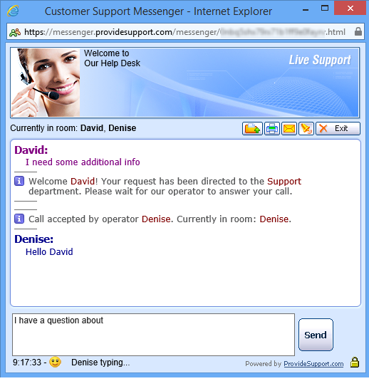 Visitor Chat Messenger