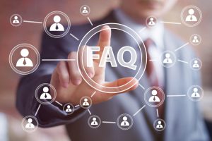 FAQ page for self service