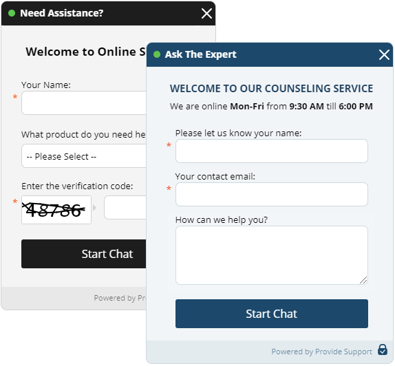Pre-chat Form