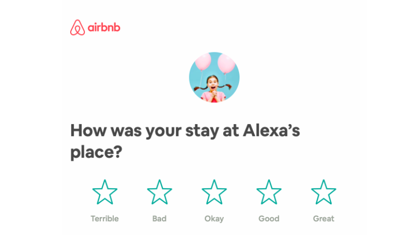 Survey invitation Airbnb