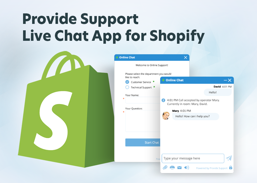 Provide Support live chat app for Shopify