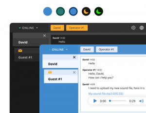 Color themes for browser agent app