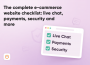 The complete e-commerce website checklist: live chat, payments, security and more