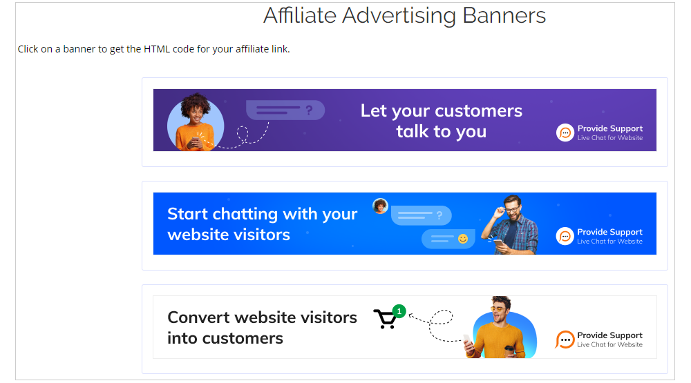 Affiliate Banners
