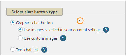 Chat Button Code Standard Position