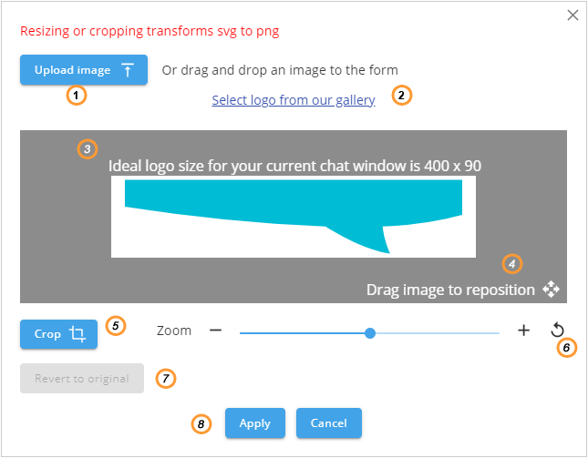 Chat window editing options