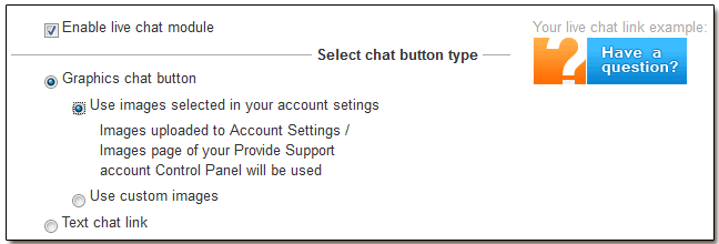 Graphics Chat Button Joomla