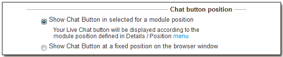 Live Chat Module Position Joomla