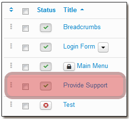 Provide Support Joomla Module