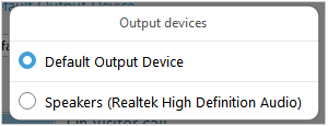 Output devices for sound alerts in agent app