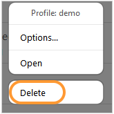 removing app profile