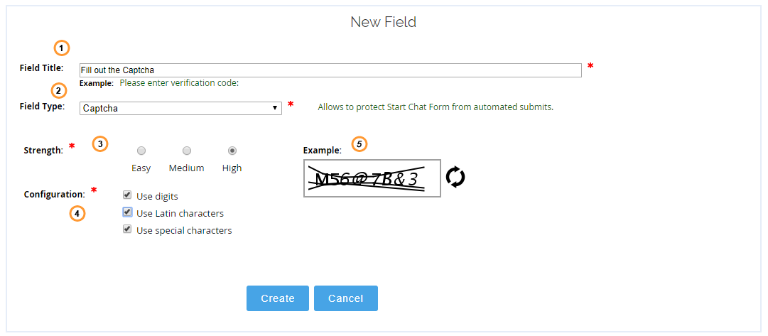 Captcha field