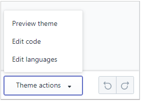 SHopify theme editing