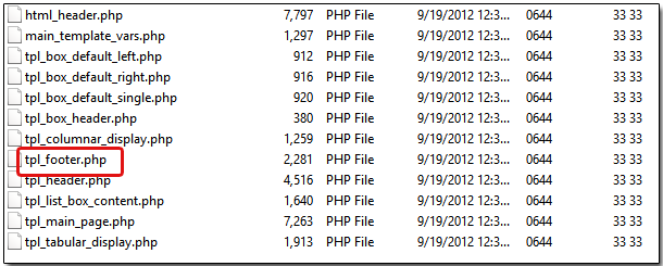 Zen Cart Template Files