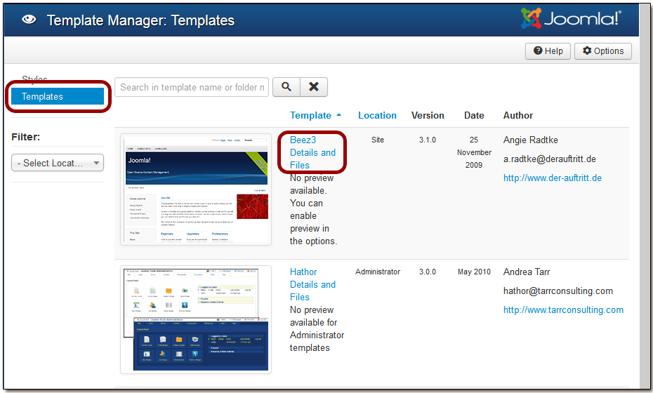 Joomla 3 Templates