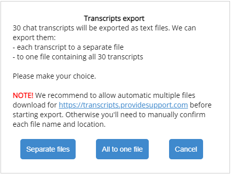Export to a text file