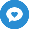 Live help icons for your company site  Valentines Day! Live chat online icon #17 - English