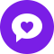 Provide Support’s live chat icon gallery for clients  Valentines Day! Live chat online icon #21 - English