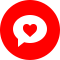 Live help icons for your company site  Valentines Day! Live chat online icon #22 - English