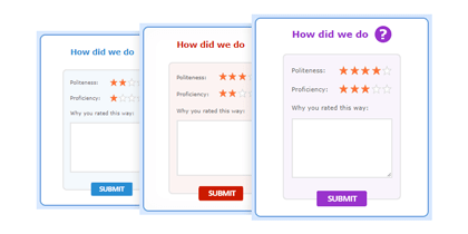 Choose post chat survey to fit your visitor messenger or create your own one Post chat survey designs