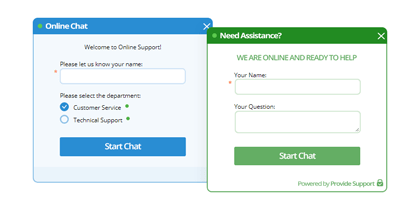 Get important information from your customers before chat Pre-chat survey fields