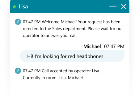 Change your system messages to fit your company style of communication System messages in chat