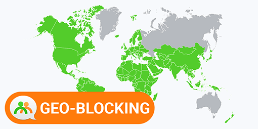 Limit or allow access to your chat from specific countries Access limitation by country name