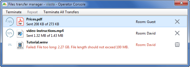 New file transfer manager New file transfer manager