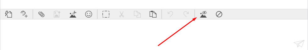 Enable or disable chat images preview per chat Screenshot of the chat toolbar in the chat agent app