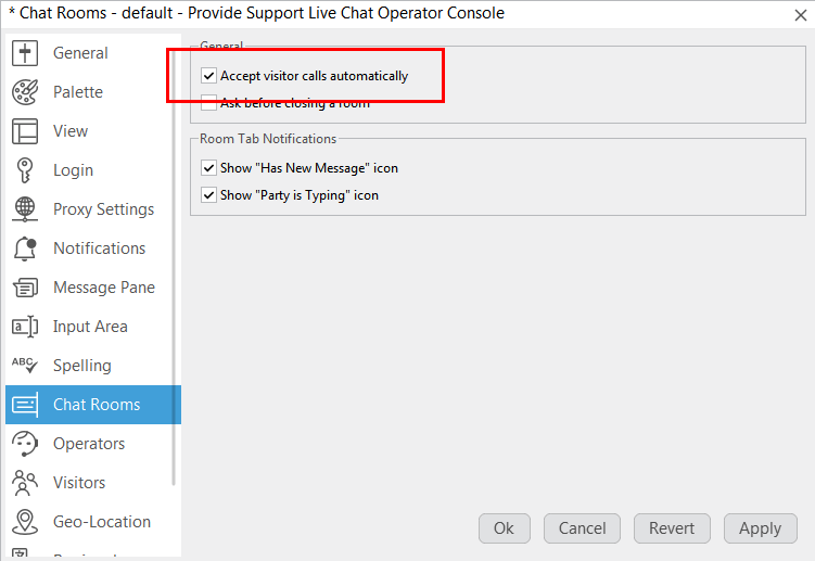 Enable auto accept option to answer incoming chats immediately Automatic chat acceptance option in the app settings