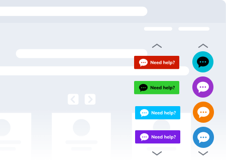 Possibilities of live chat button customization