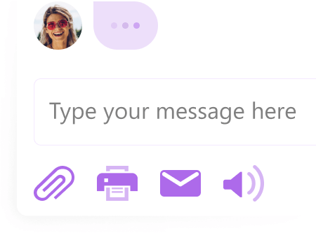 Configure the set of chat functions available to your customer Chat window feature set