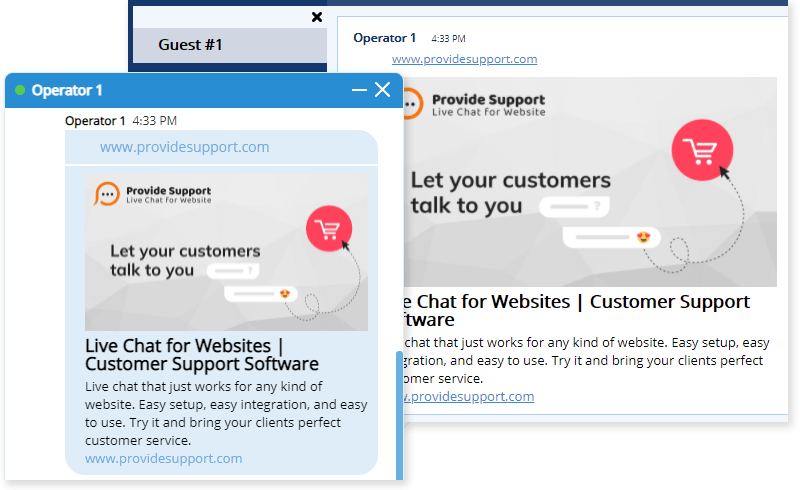 Preview Images, Video, Audio Files and Web Links in Live Chat | Provide ...