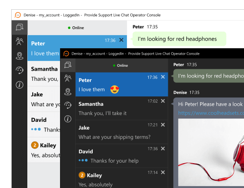 Live chat news